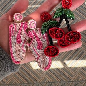 Sneakers & Cherry Earrings